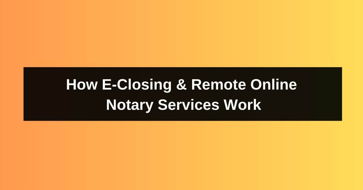 Remote Online Notary Services Offer Secure, Contactless Notary Option  During Pandemic